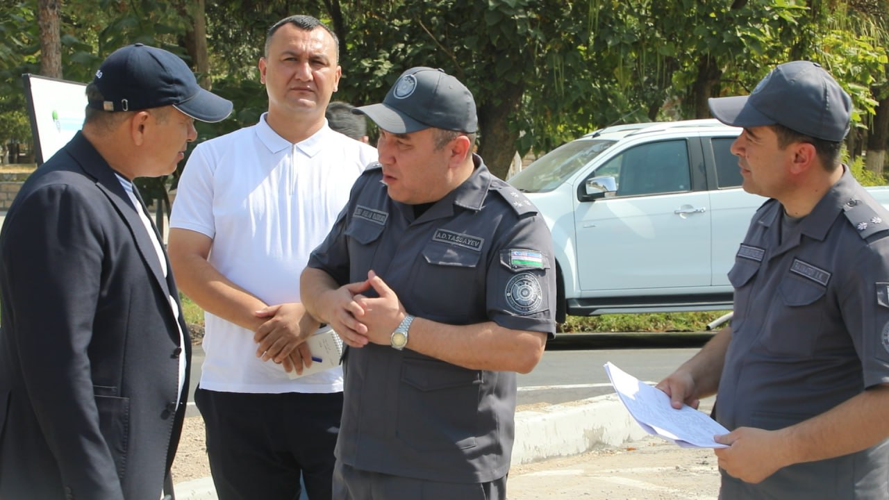 Навоий вилояти ҳокими, вилоят ИИБ бошлиғи ва бошқа масъул ходимлар томонидан  йўл ҳаракати…